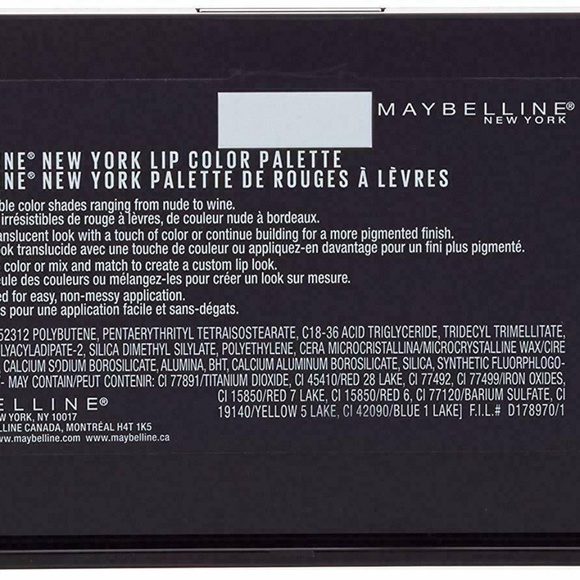 SALE!!! Maybelline Lip Studio Lip Color Palette Shade 01 Color Sensational New - Picture 8 of 9